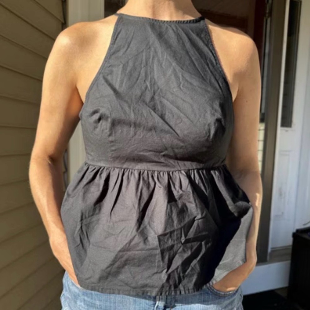 Wild Fable Charcoal Halter Blouse